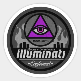 Illuminati Confirmed Purple Sticker